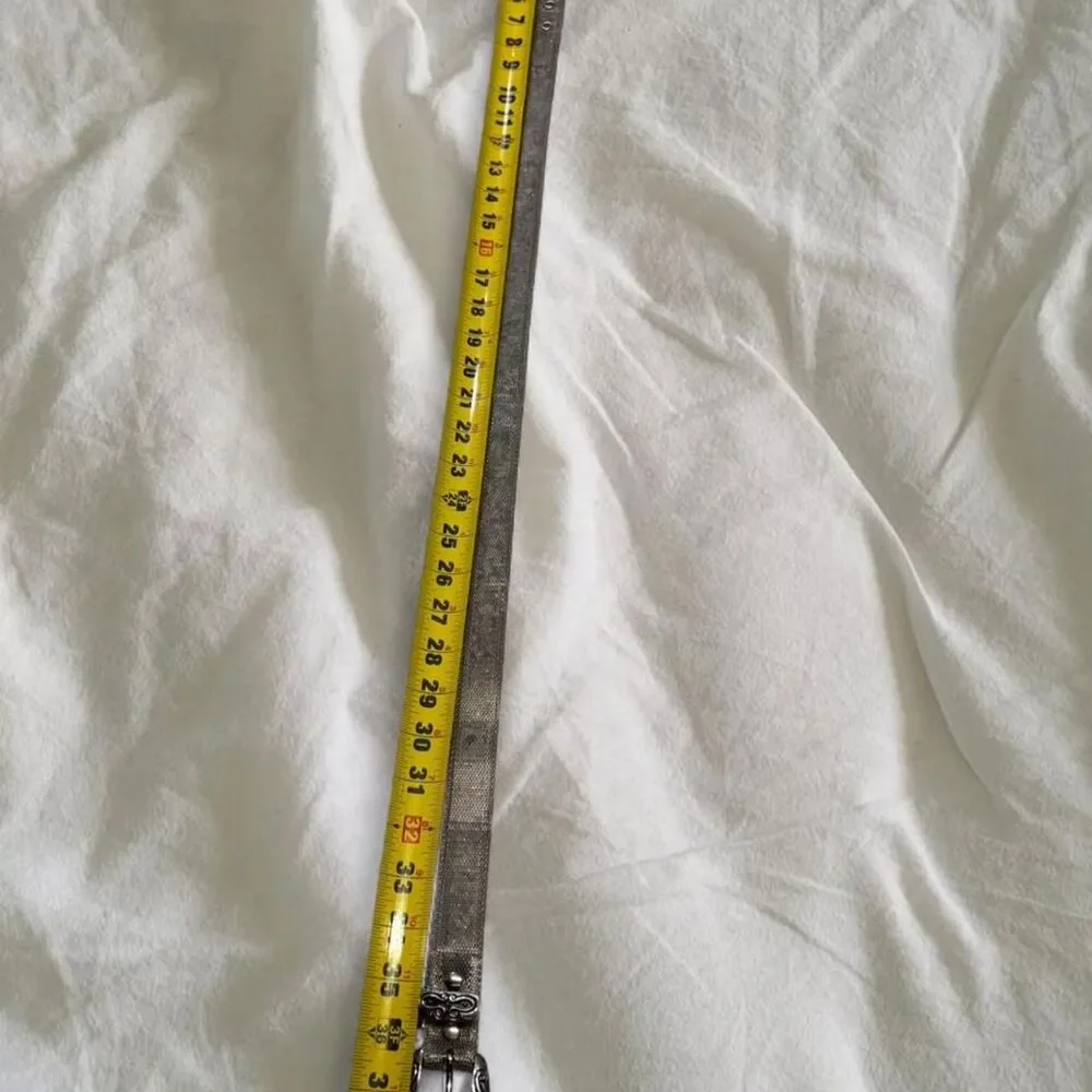 Y2K Festival Rave Cottagecore Western Cowgirl Metal Belt with silver buckle